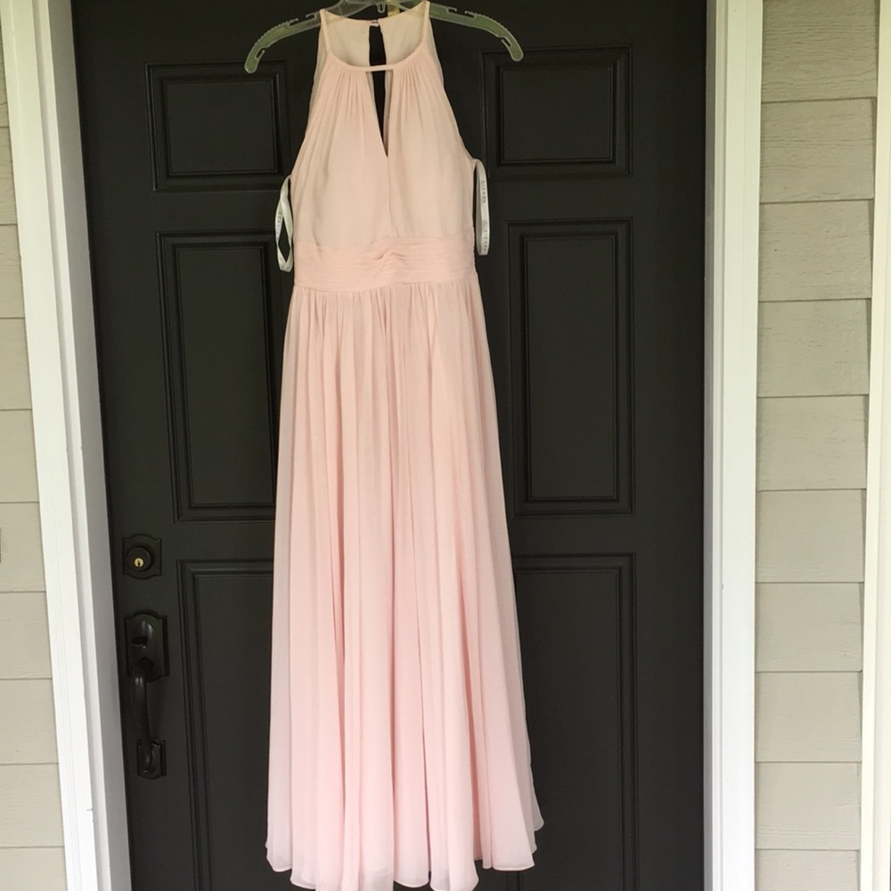 Azazie Blush Pink Bridesmaid Dress